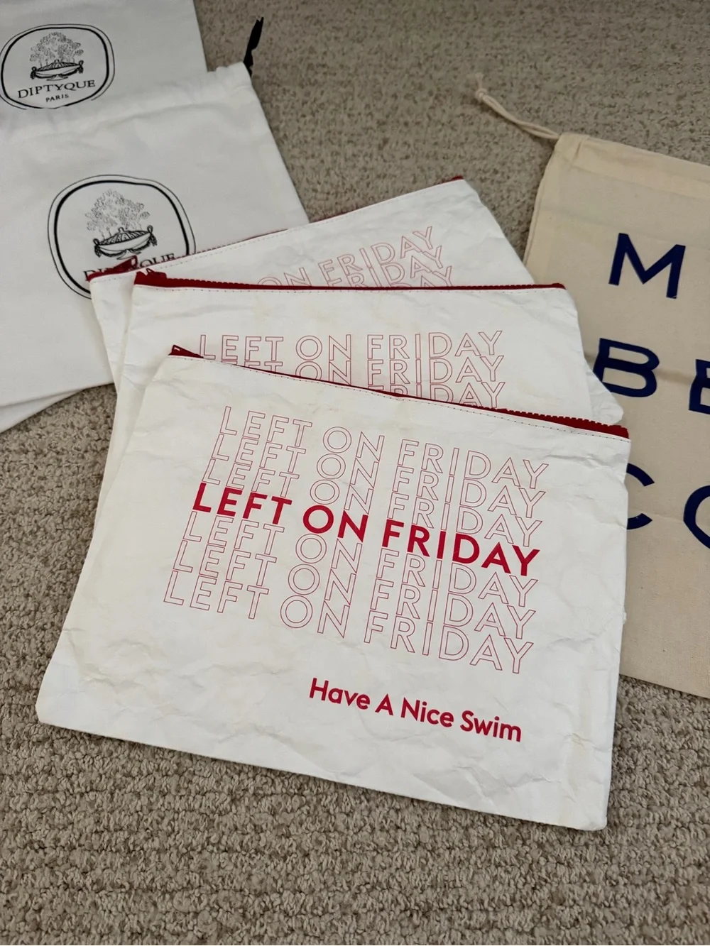 Collection of designer storage bags